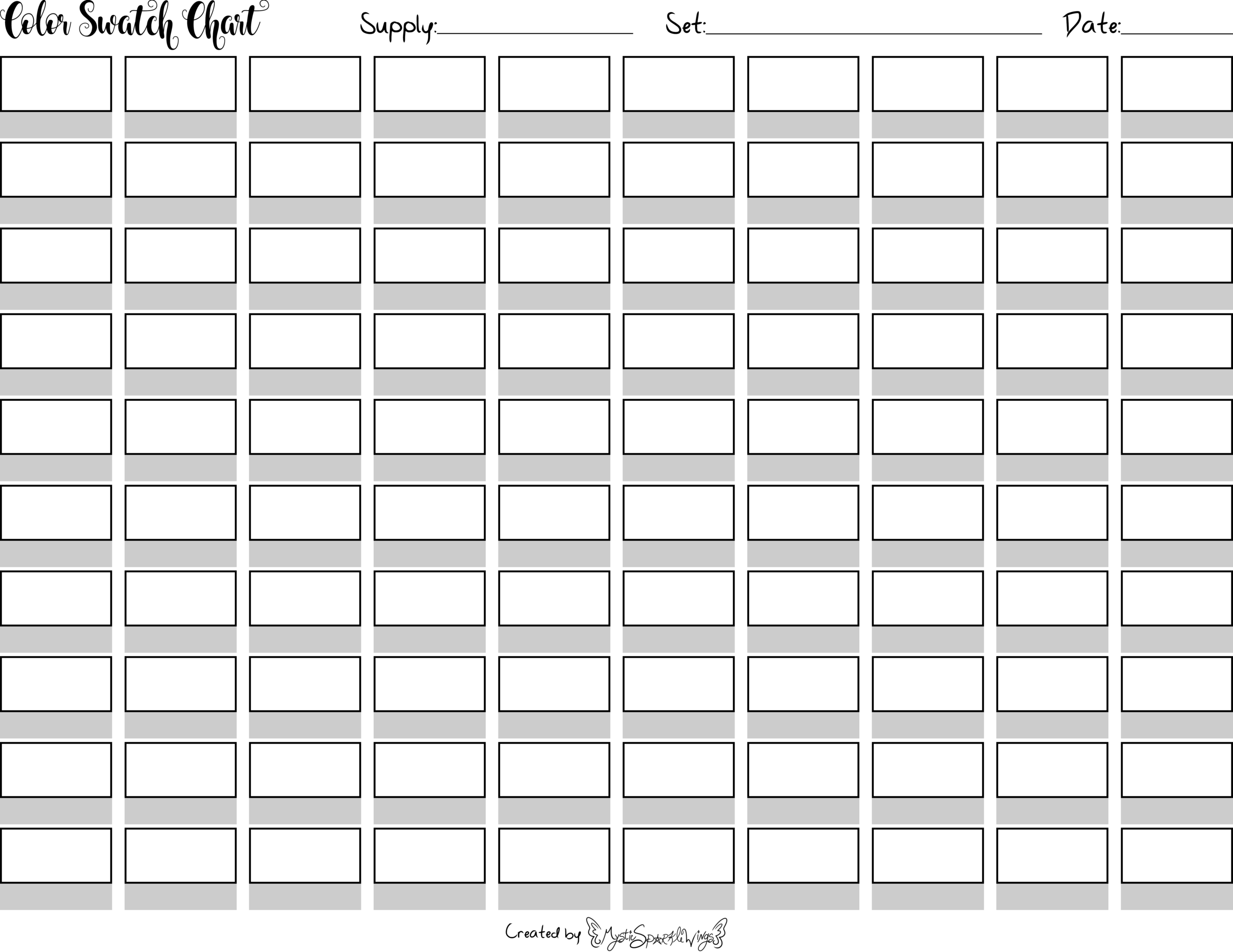 100 Color Swatch Chart No Number Boxes By MysticSparkleWings On DeviantArt 100 Color Swatch Chart No Number Boxes By MysticSparkleWings On DeviantArt