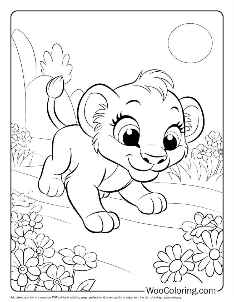 Lion Coloring Sheet Printable