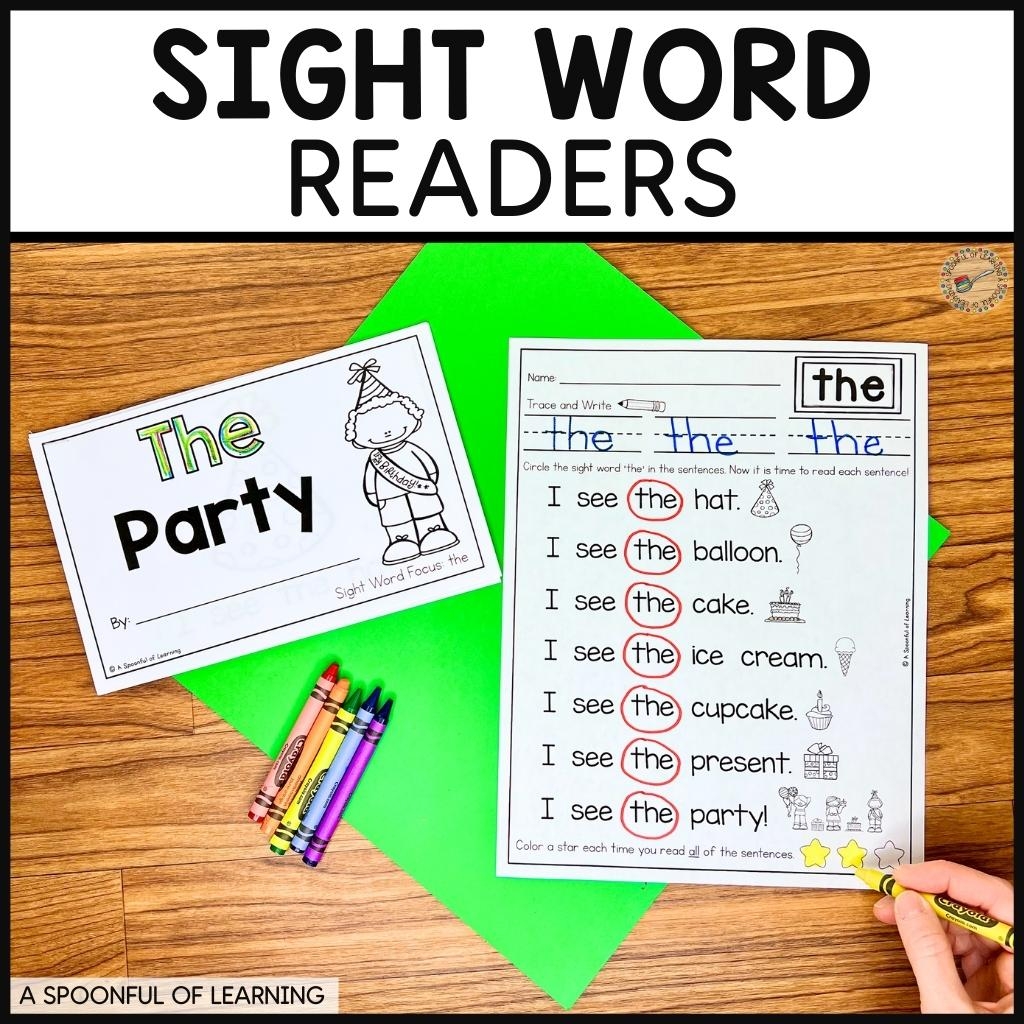 100 Printable Sight Word Readers For Kindergarten A Spoonful Of 100 Printable Sight Word Readers For Kindergarten A Spoonful Of