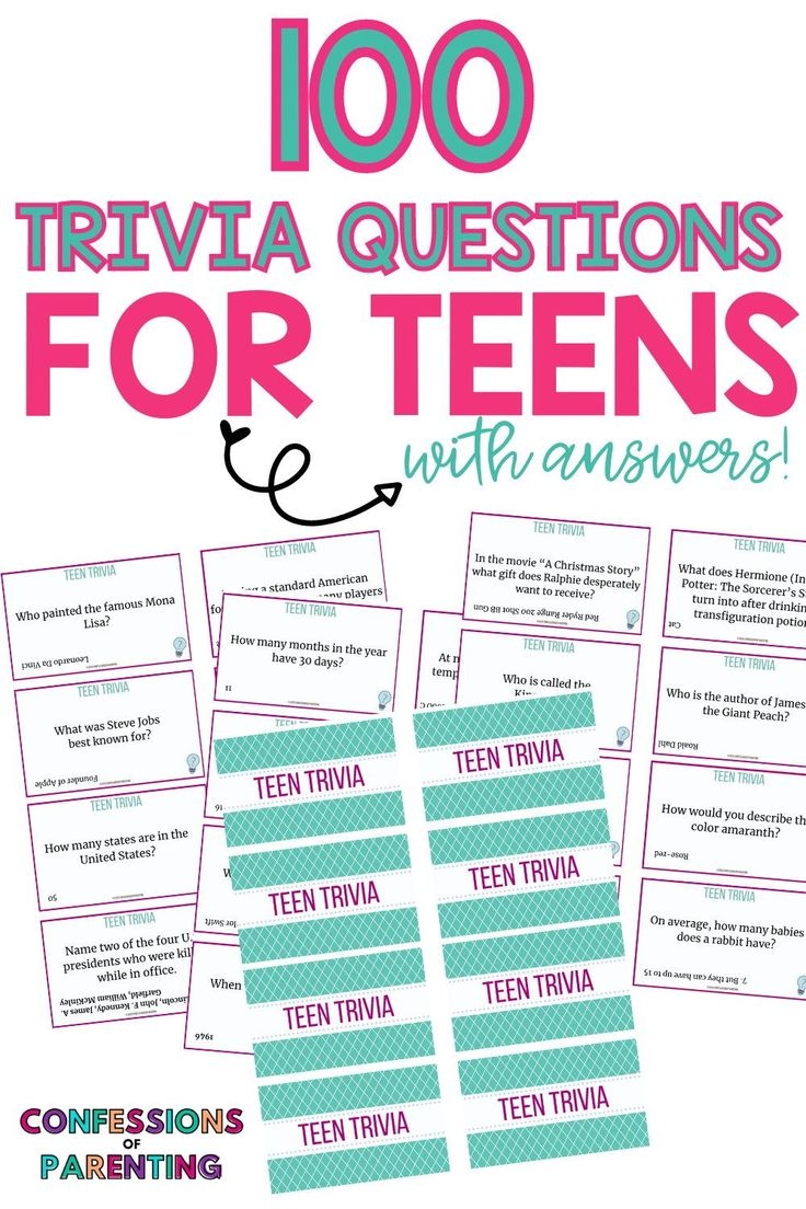 Easy Trivia For Teens Printable Easy Trivia For Teens Printable