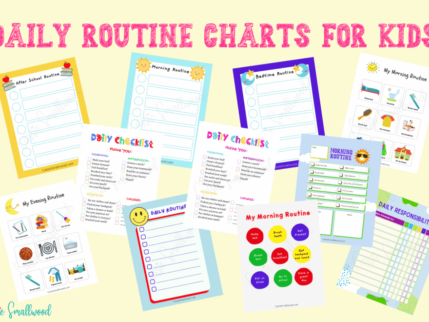 11 Daily Routine Checklists For Kids Free Printable Cassie Smallwood