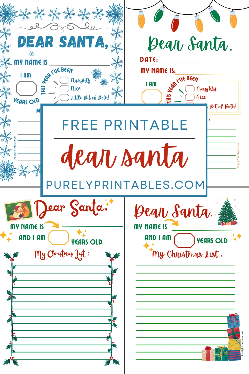 Santa List Template Free Printable