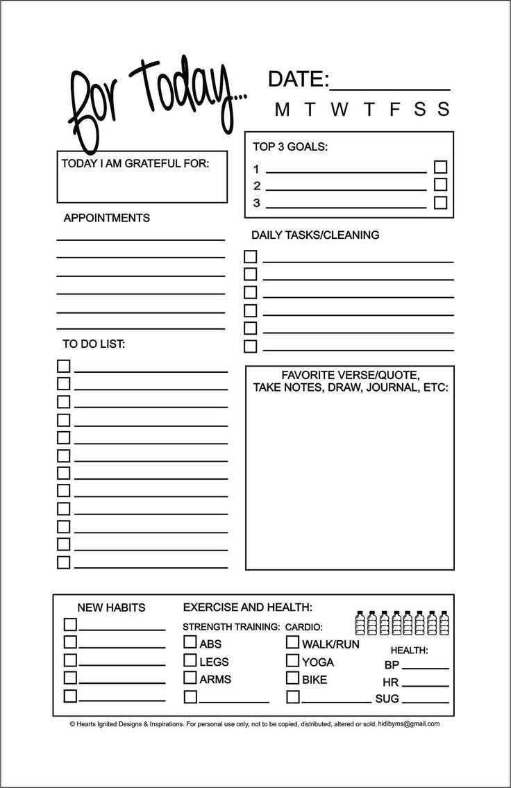 11 Ingenious Free Printable Planners That ll Help You Get Your 11 Ingenious Free Printable Planners That ll Help You Get Your