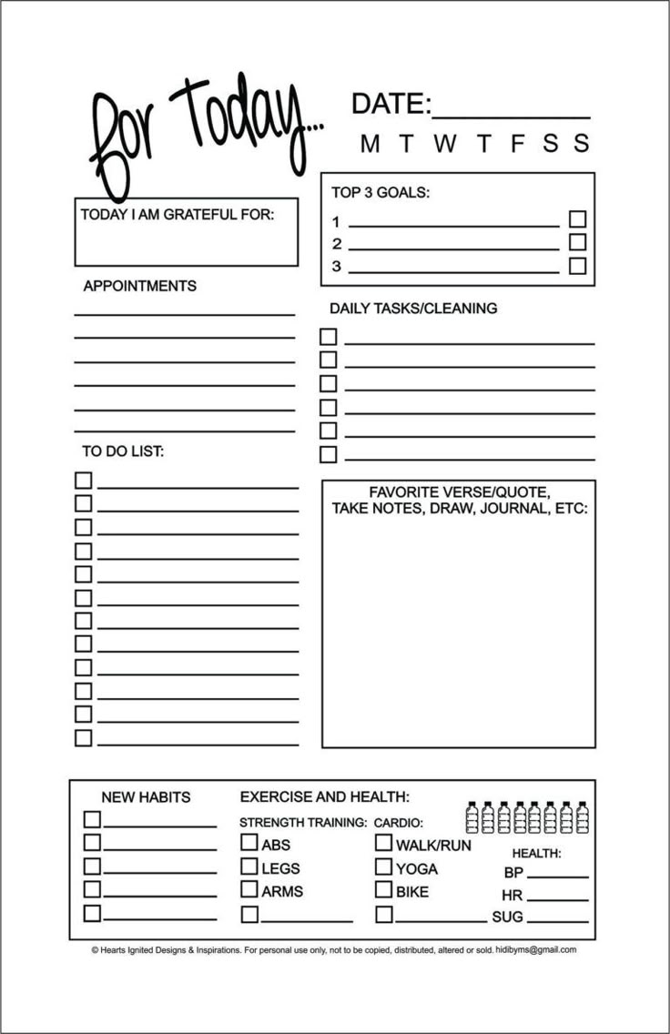 11 Ingenious Free Printable Planners That ll Help You Get Your 11 Ingenious Free Printable Planners That ll Help You Get Your