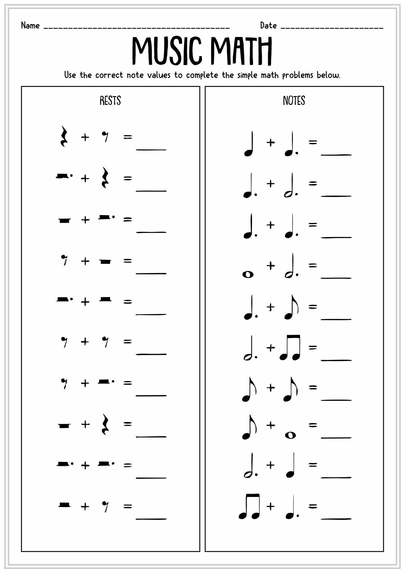 11 Music Theory Worksheets Note Value Free PDF At Worksheeto 11 Music Theory Worksheets Note Value Free PDF At Worksheeto