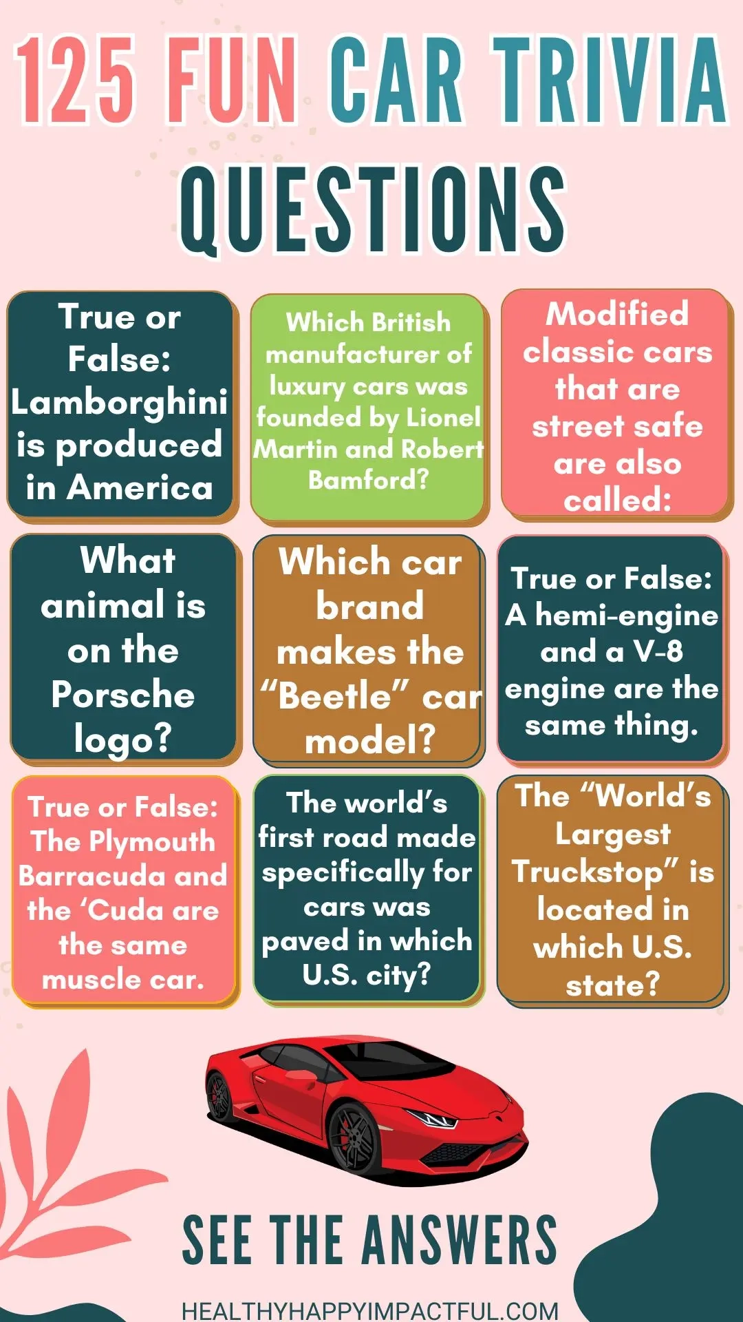 Car Trivia Questions And Answers Printable