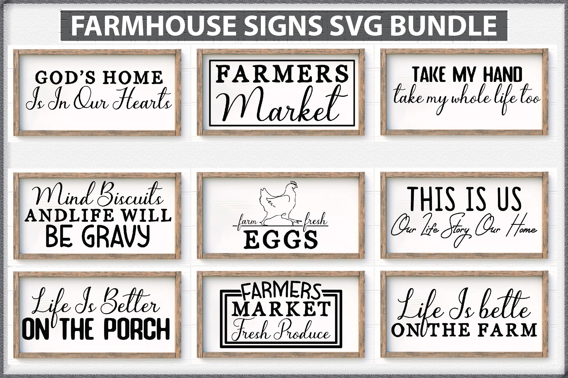 15 Farmhouse Quotes Svg Bundle By Jasim TheHungryJPEG
