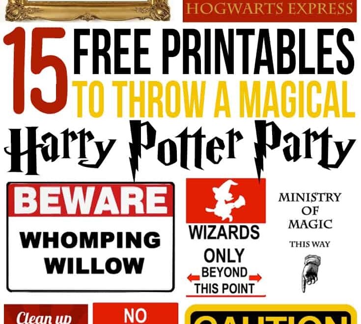 15 Free Harry Potter Party Printables Part 2 Lovely Planner