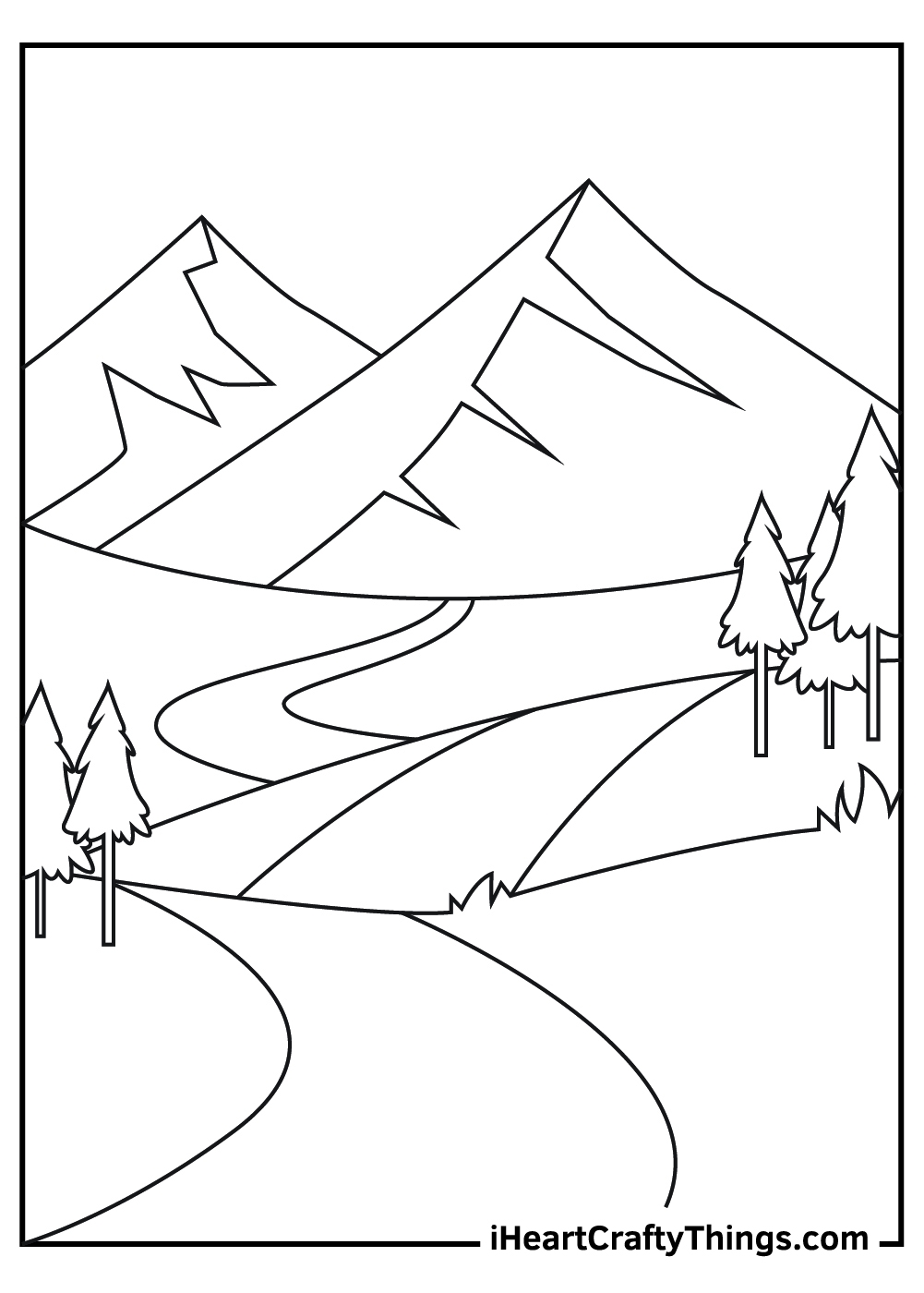 15 Mountains Coloring Pages 100 Free Printables 