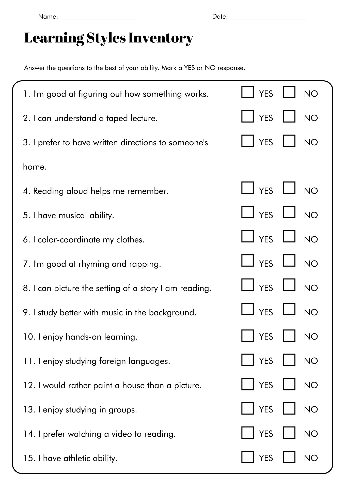 16 Vark Styles Worksheet Free PDF At Worksheeto Worksheets 