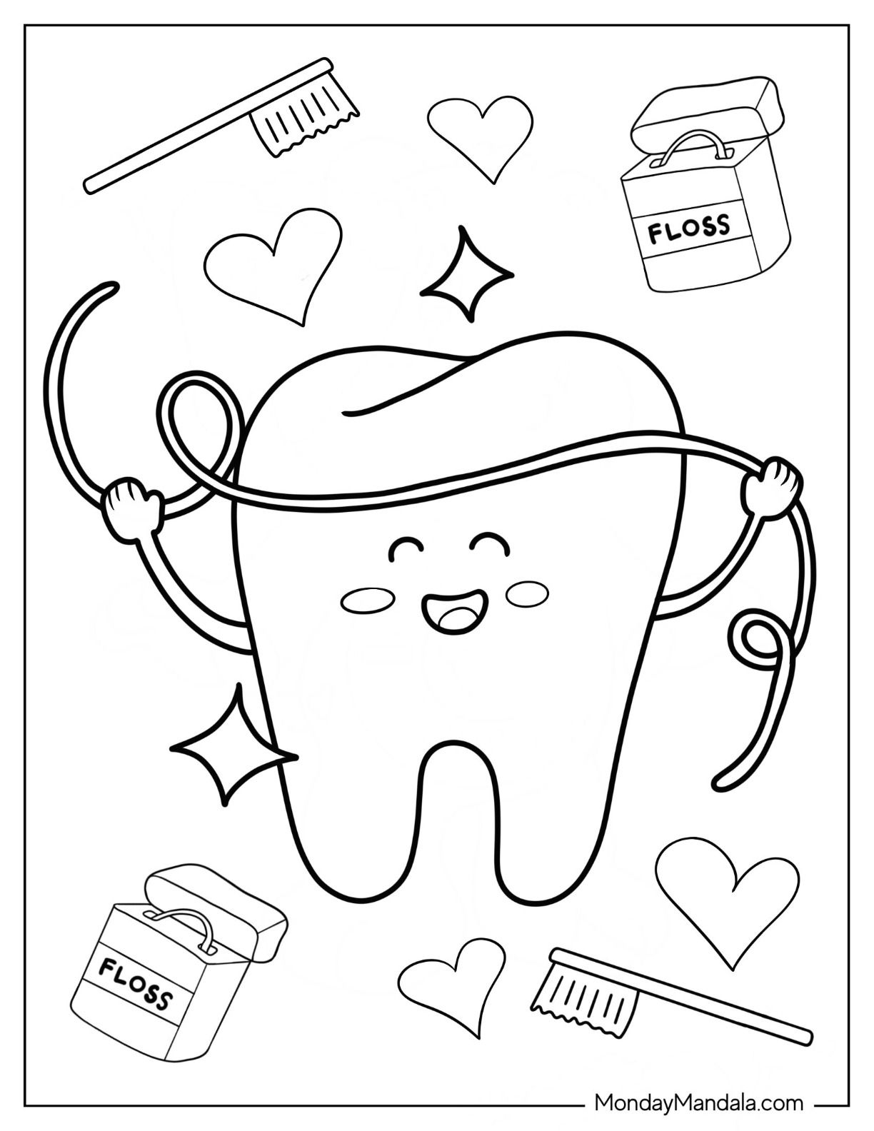 Free Printable Of Tooth Coloring Sheet Free Printable Of Tooth Coloring Sheet