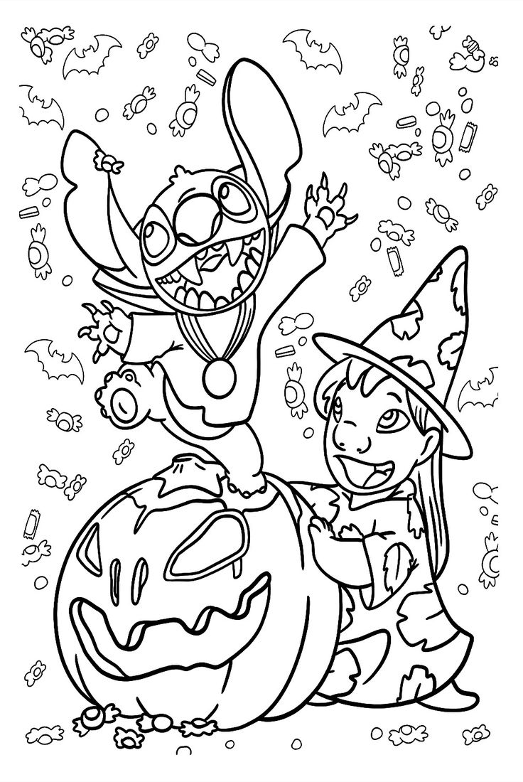 20 Disney Halloween Coloring Pages Free Printable PDF amp Online 