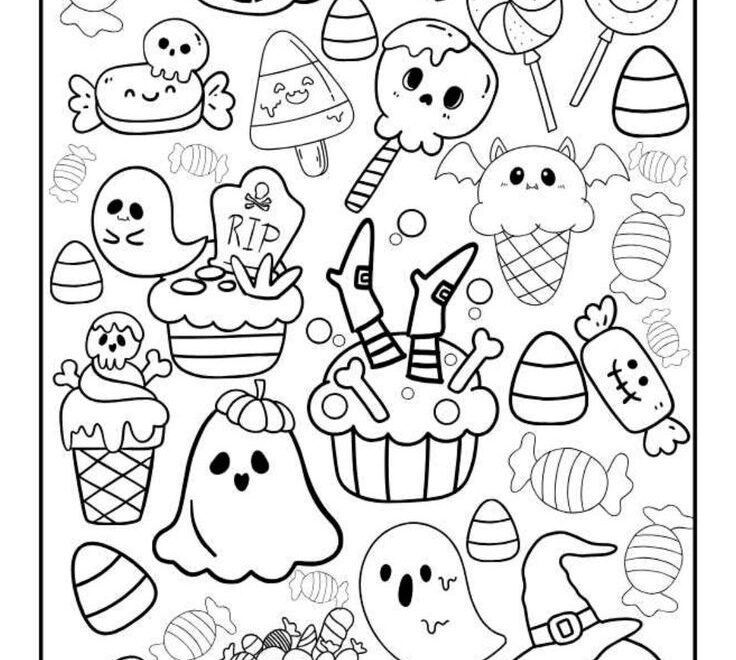 20 Free Halloween Coloring Pages For Adults Printables Doodles