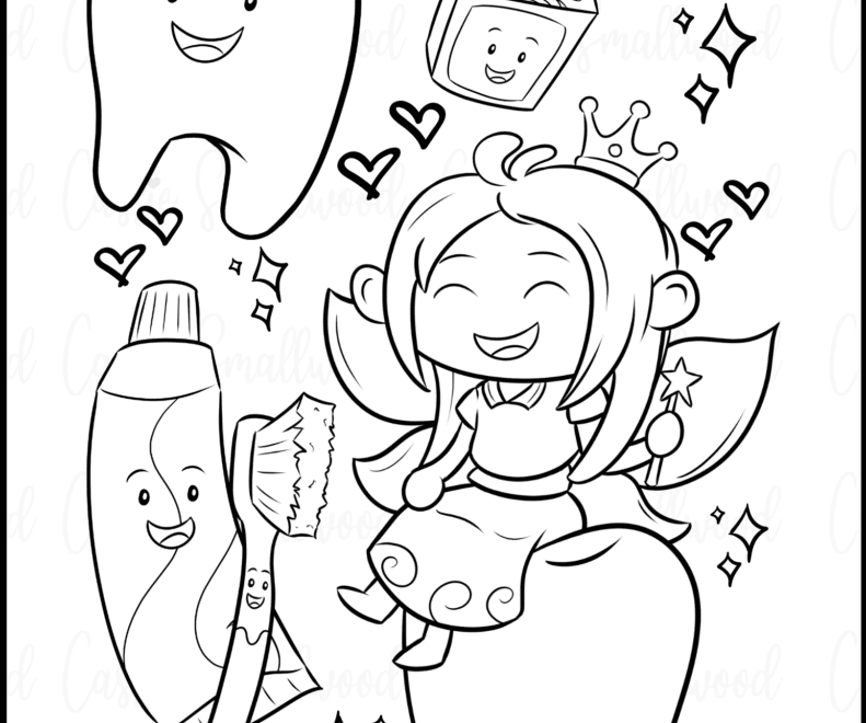 20 Fun Tooth Fairy Coloring Pages FREE Printables Cassie Smallwood