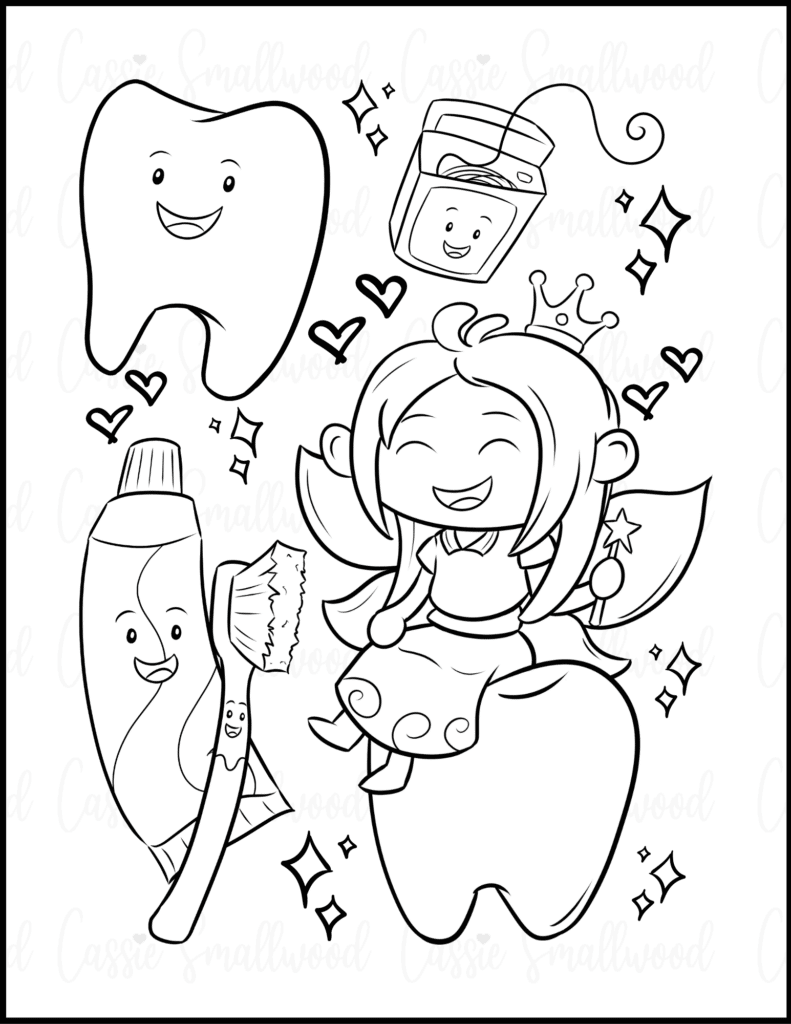 20 Fun Tooth Fairy Coloring Pages FREE Printables Cassie Smallwood 20 Fun Tooth Fairy Coloring Pages FREE Printables Cassie Smallwood
