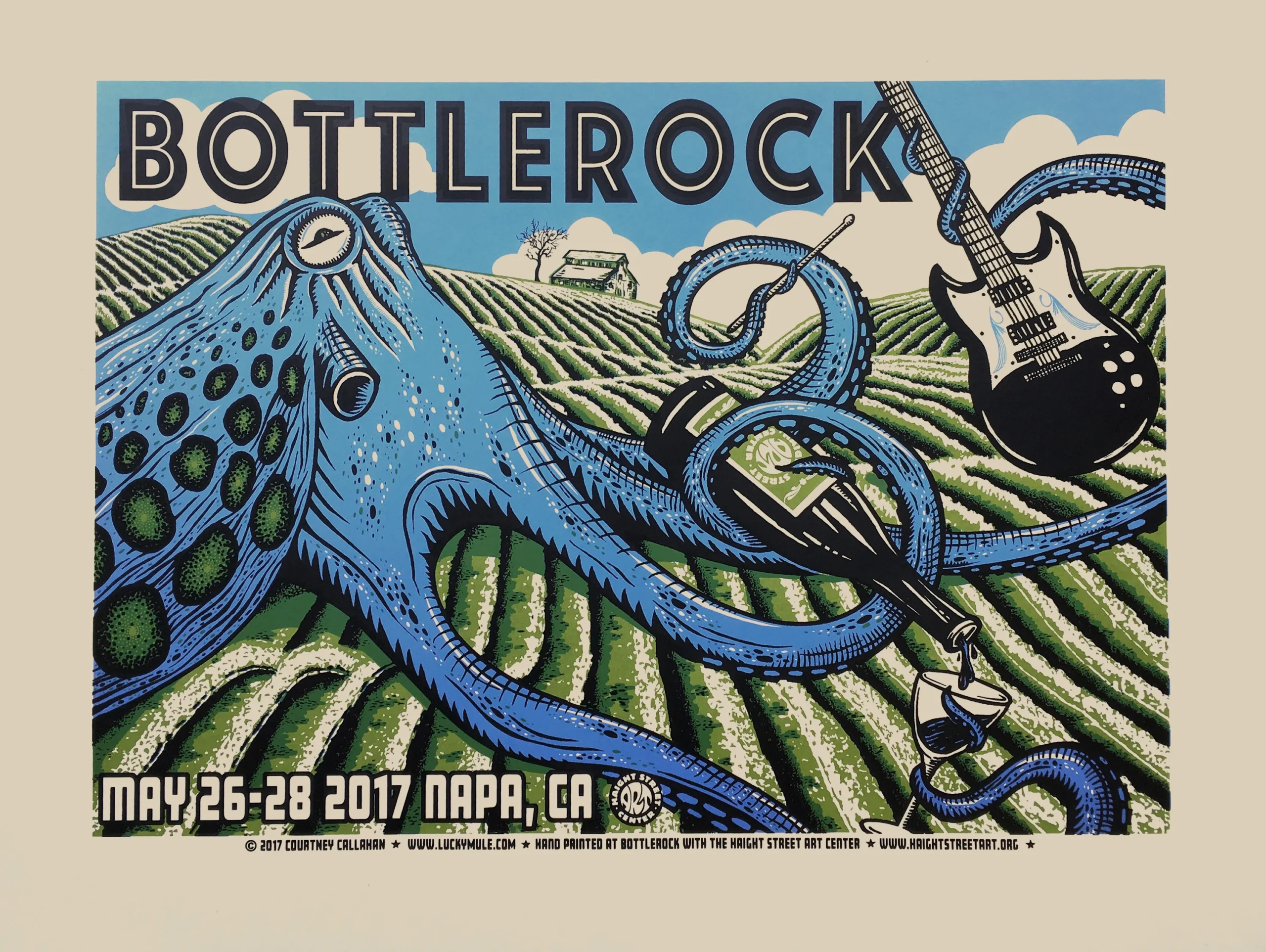 2017 BottleRock Screen Printed Poster 2017 BottleRock Screen Printed Poster
