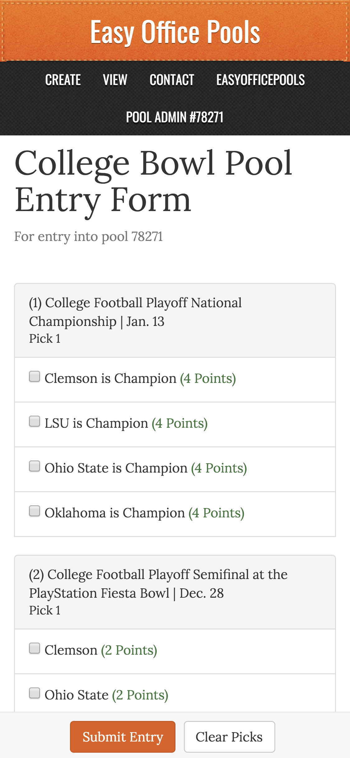 College Bowl Games Printable Sheet College Bowl Games Printable Sheet