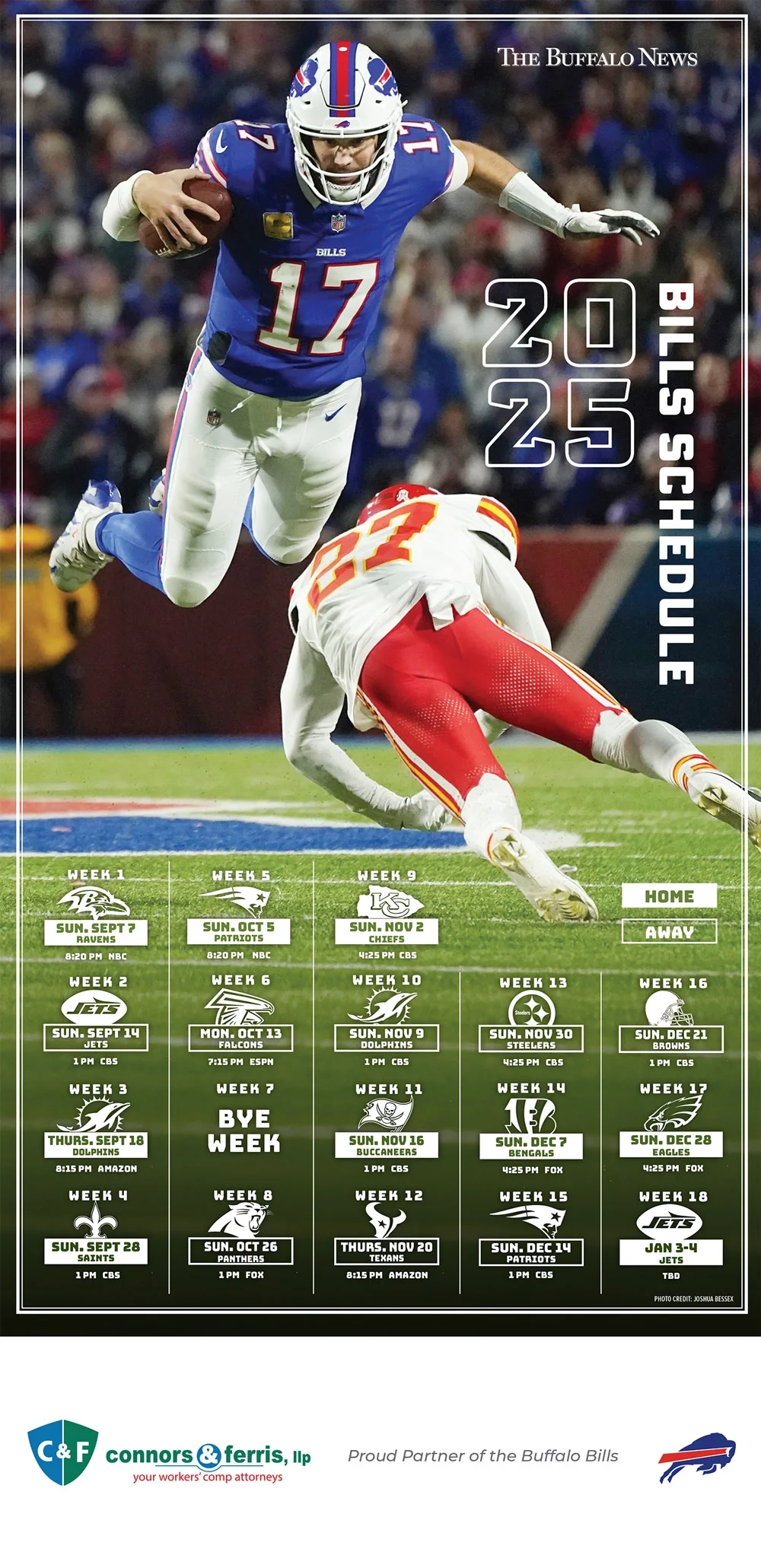 2025 2026 Buffalo Bills Season Schedule The Buffalo News Store 2025 2026 Buffalo Bills Season Schedule The Buffalo News Store