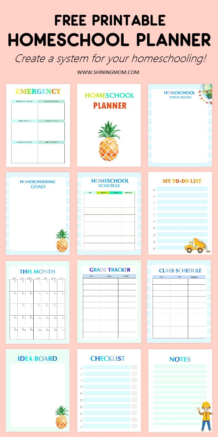 Printable Homeschool Daily Planner Printable Homeschool Daily Planner