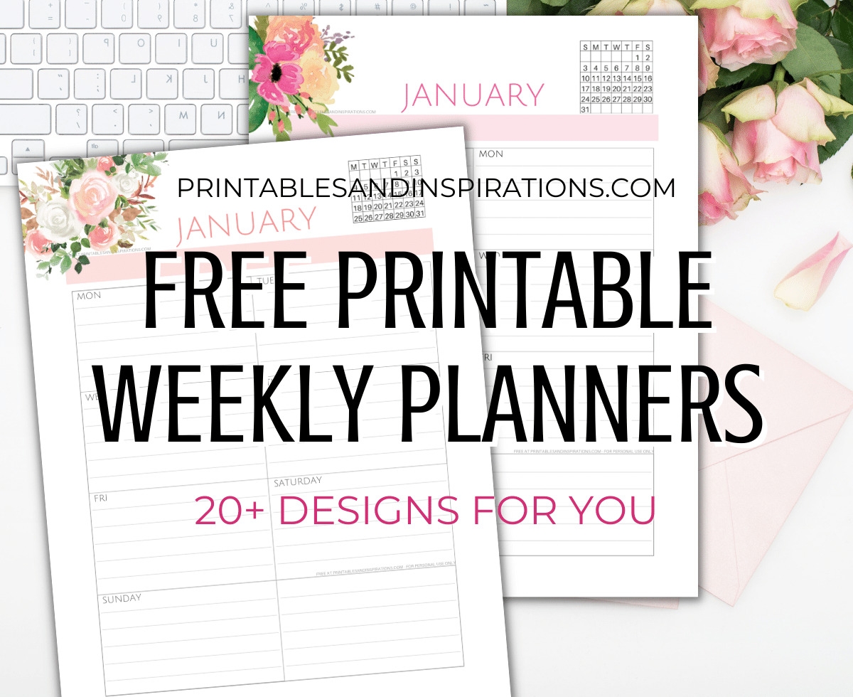 Free Weekly Planner Printables 2026 Free Weekly Planner Printables 2026