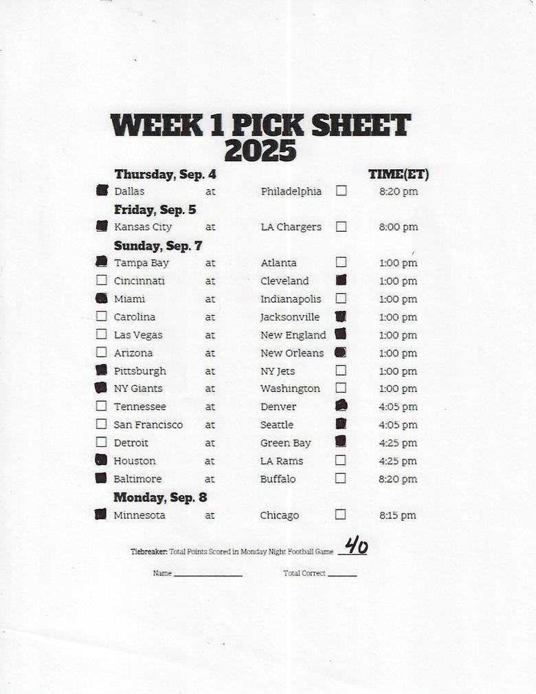 2025 2026 NFL Week 1 Picks And Discussion CBCS Comics Page 1 2025 2026 NFL Week 1 Picks And Discussion CBCS Comics Page 1
