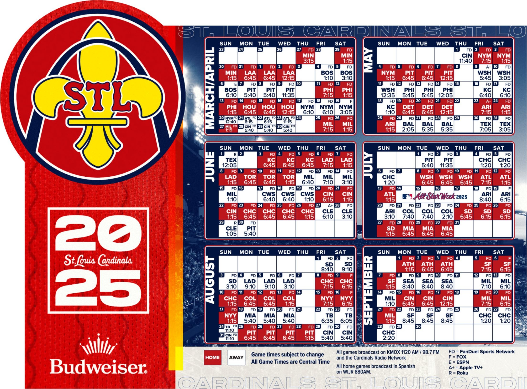 Printable Stl Cardinals Schedule