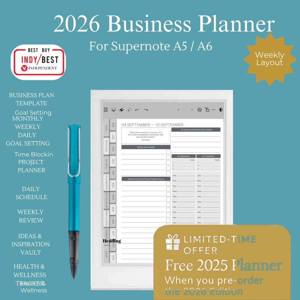2025 Digital Planner For Supernote MY PA Planner MY PA 2026 
