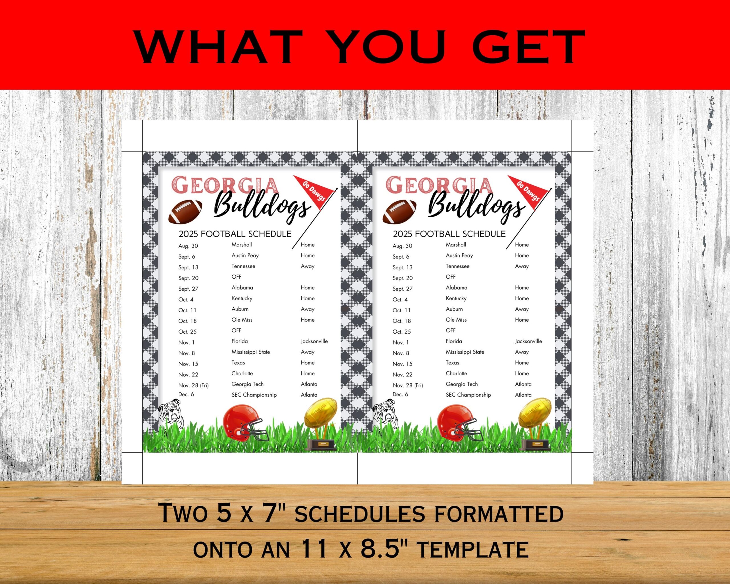 2025 Georgia Football Schedule GA Football Games Printable 2025 Georgia Football Schedule GA Football Games Printable