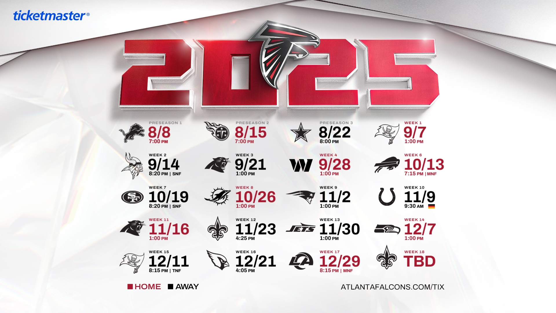 2025 Schedule Wallpapers