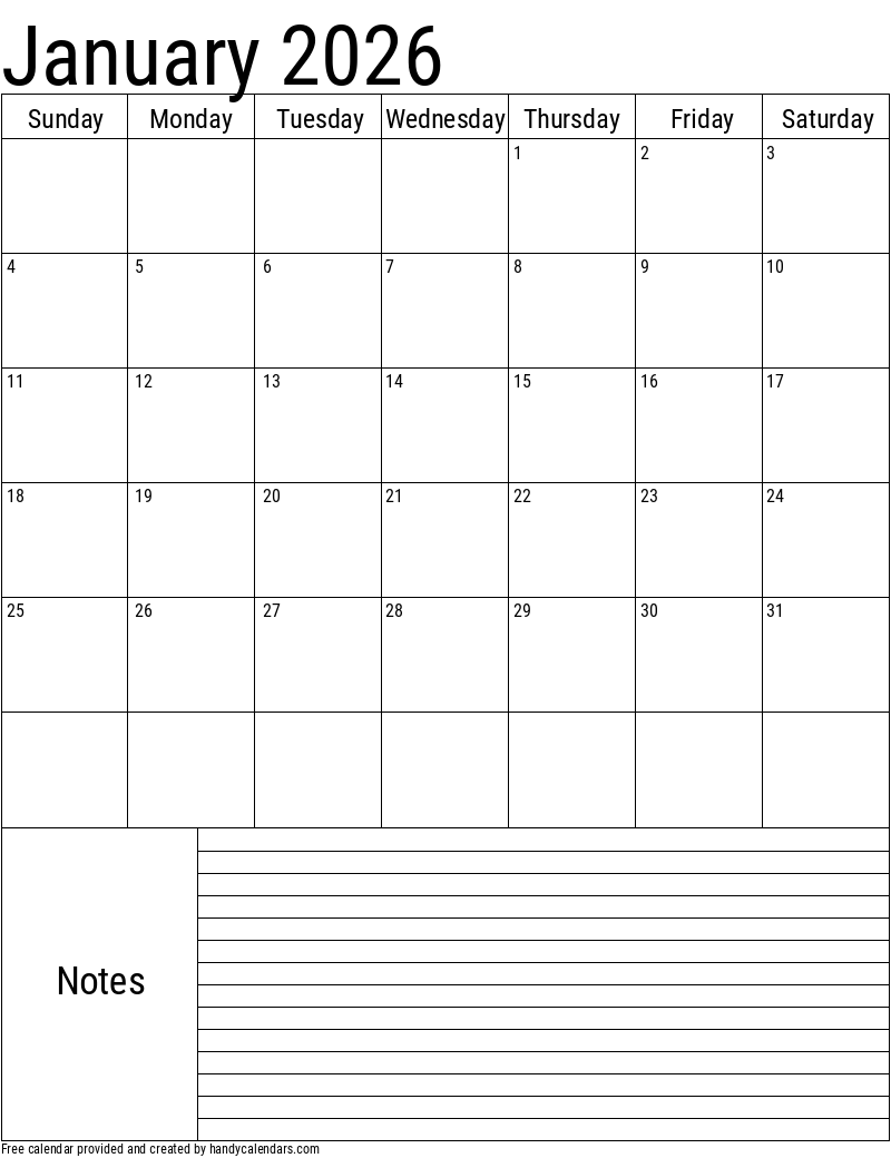 January Printable Planner 2026 January Printable Planner 2026