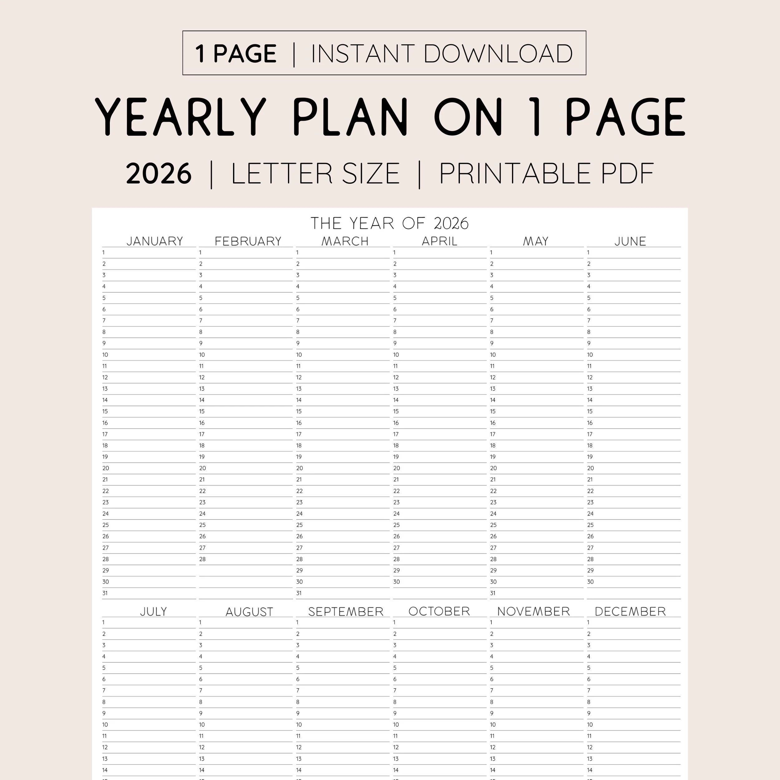 Planner Pages Printable 2026 Planner Pages Printable 2026