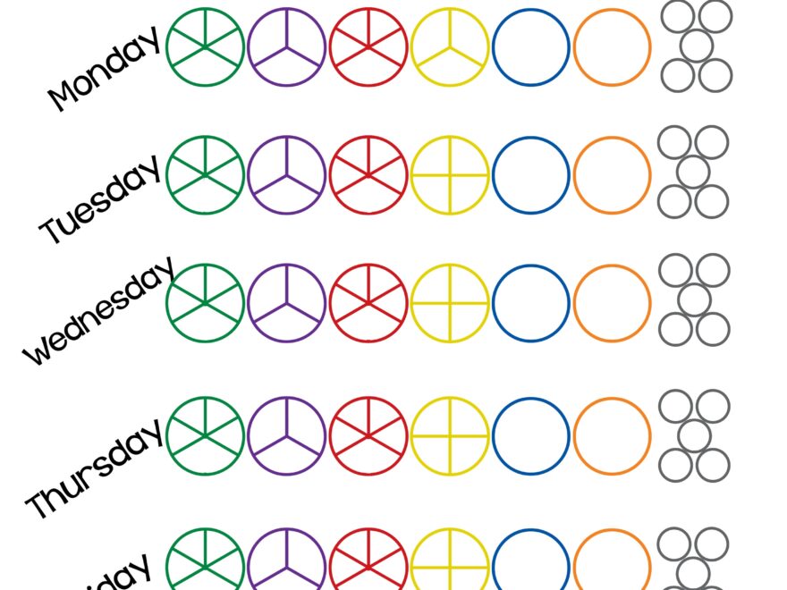 21 Day Fix Printable Tally Sheets Beach Ready Now