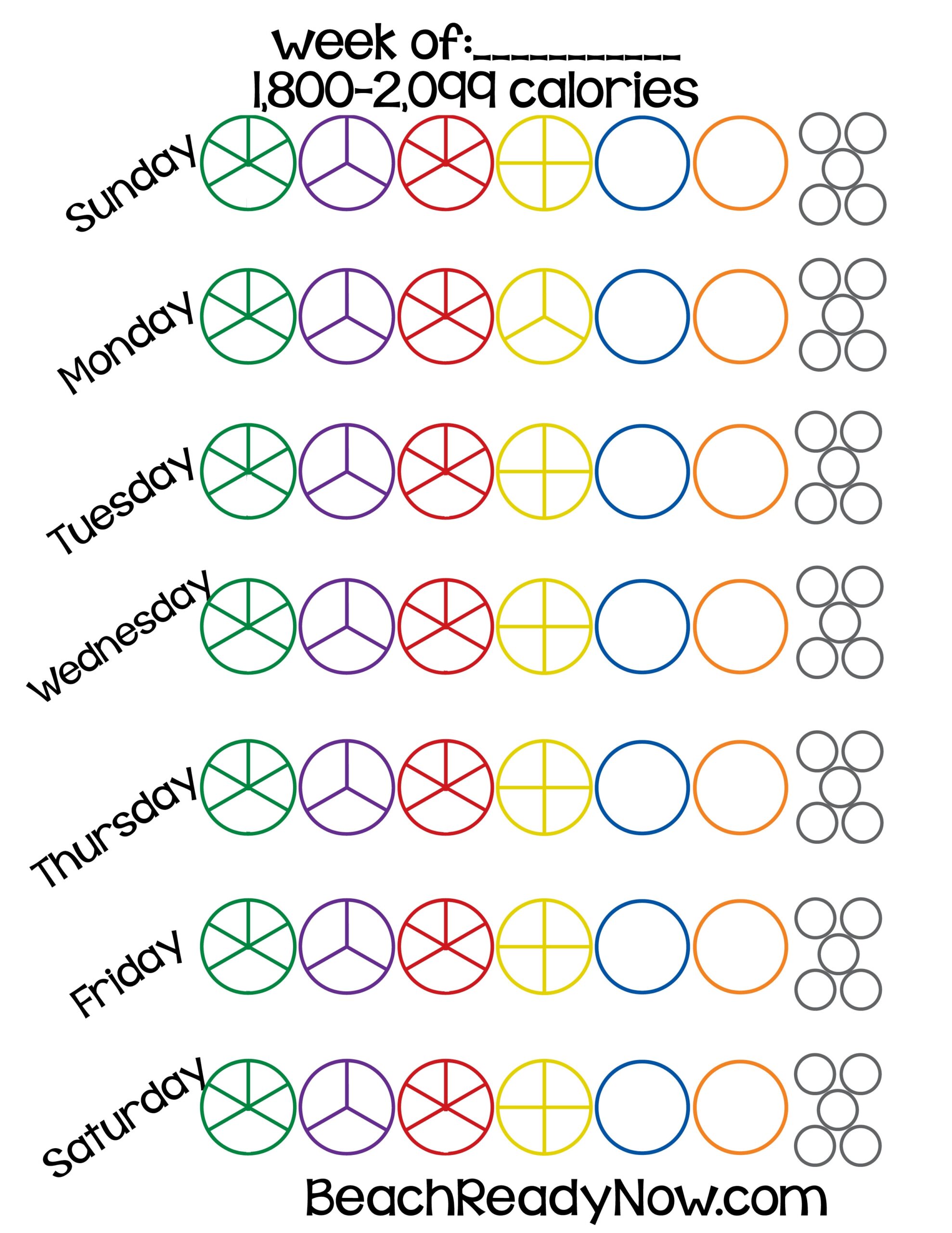 21 Day Fix Printable Tally Sheets Beach Ready Now 21 Day Fix Printable Tally Sheets Beach Ready Now