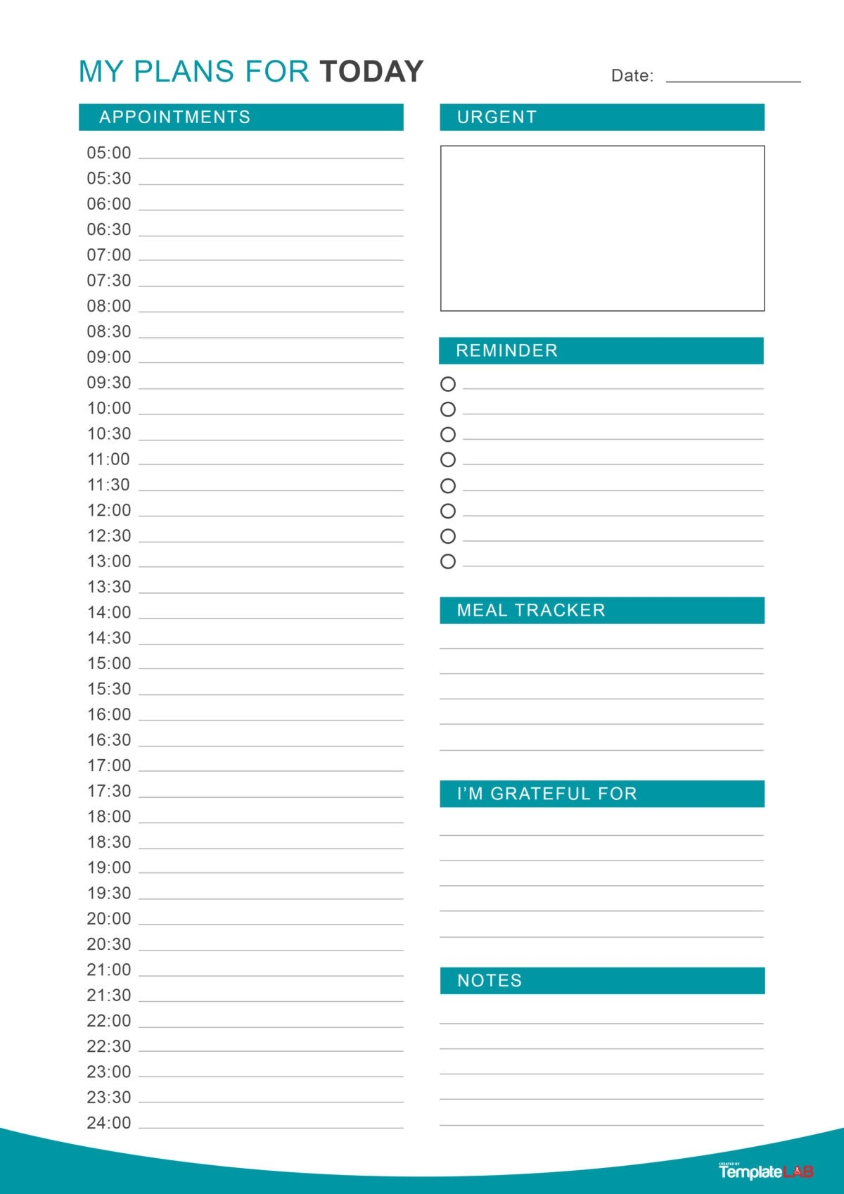 Daily Calendar Planner Printable Daily Calendar Planner Printable