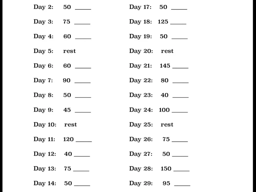 30 Day Squat Challenge Happy WifeStyle