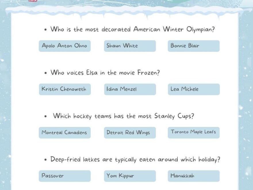 30 Fun Winter Trivia Questions And Answers For Work