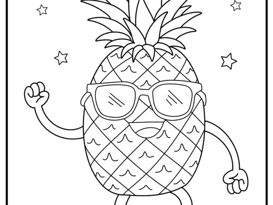31 Pineapple Coloring Pages 100 Free Printables
