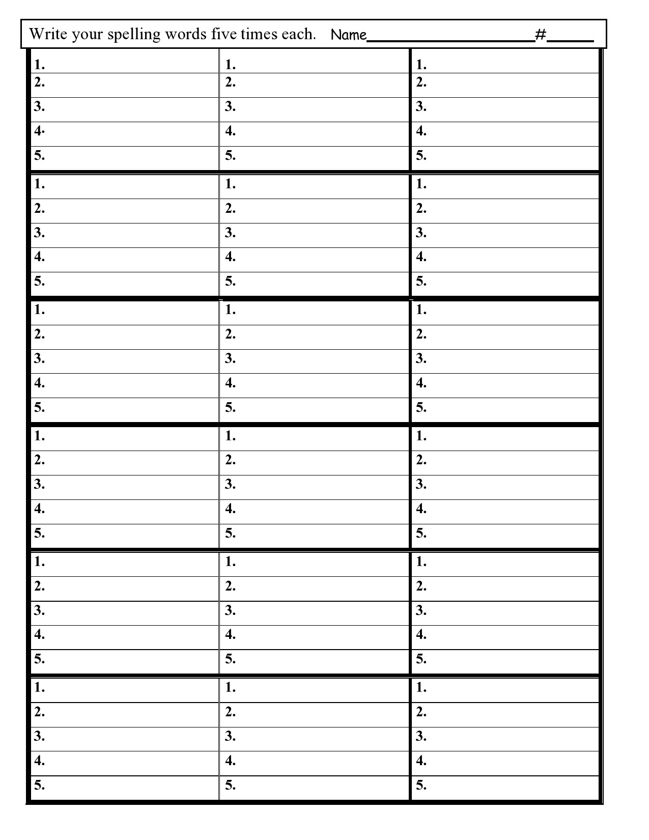 38 Printable Spelling Test Templates Word amp amp PDF 38 Printable Spelling Test Templates Word amp amp PDF