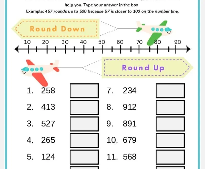 3rd Grade Rounding Numbers Worksheets K12 Math Worksheets