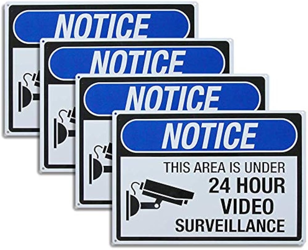 Printable Security Notice Signs