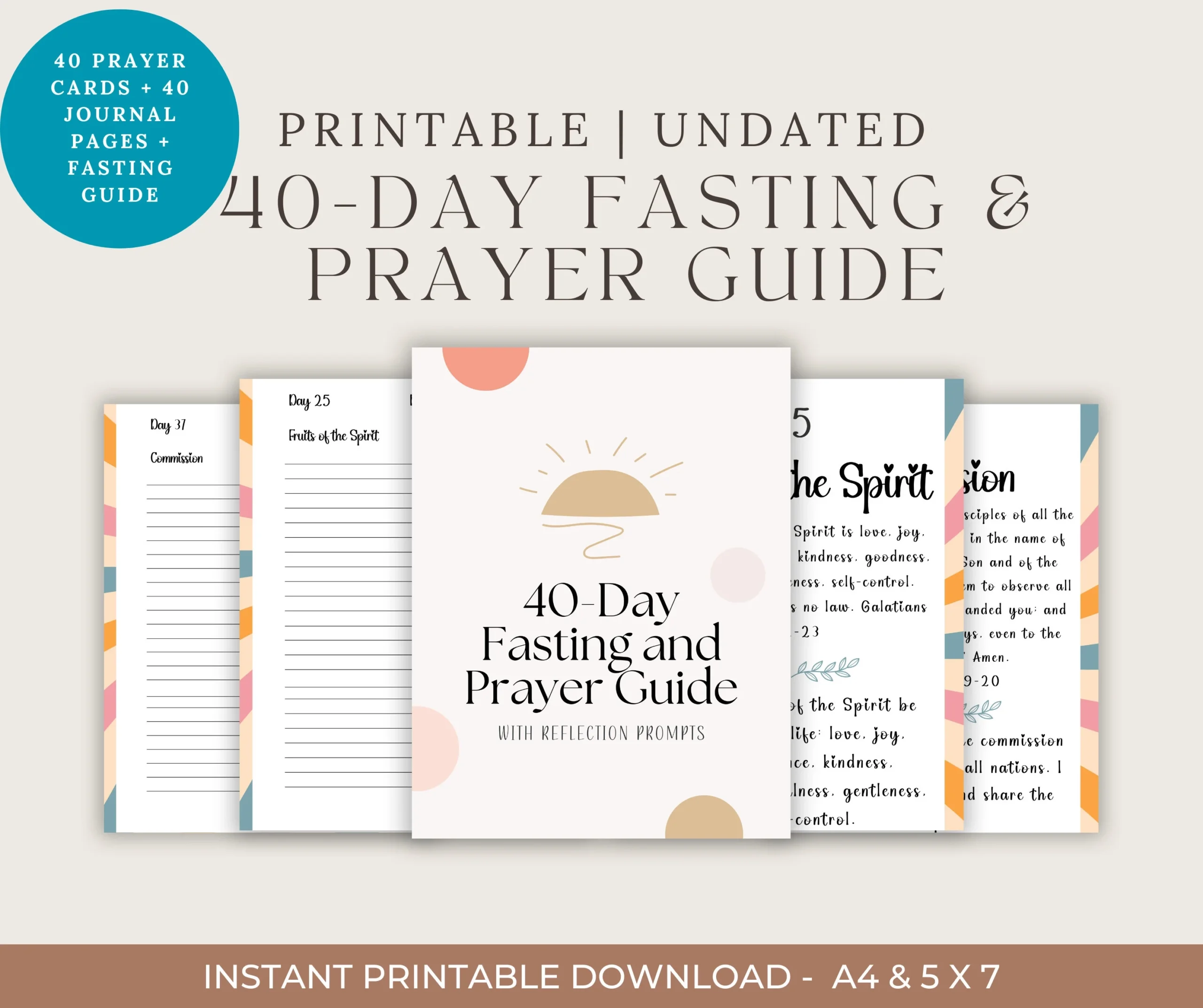 40 day Fasting And Prayer Guide Package With Daily Prayer Cards 40 day Fasting And Prayer Guide Package With Daily Prayer Cards