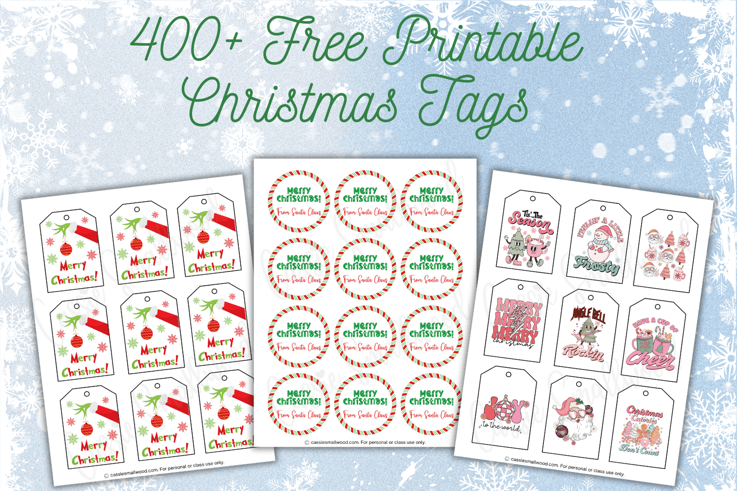 Printable Sheet Of Gift Tags