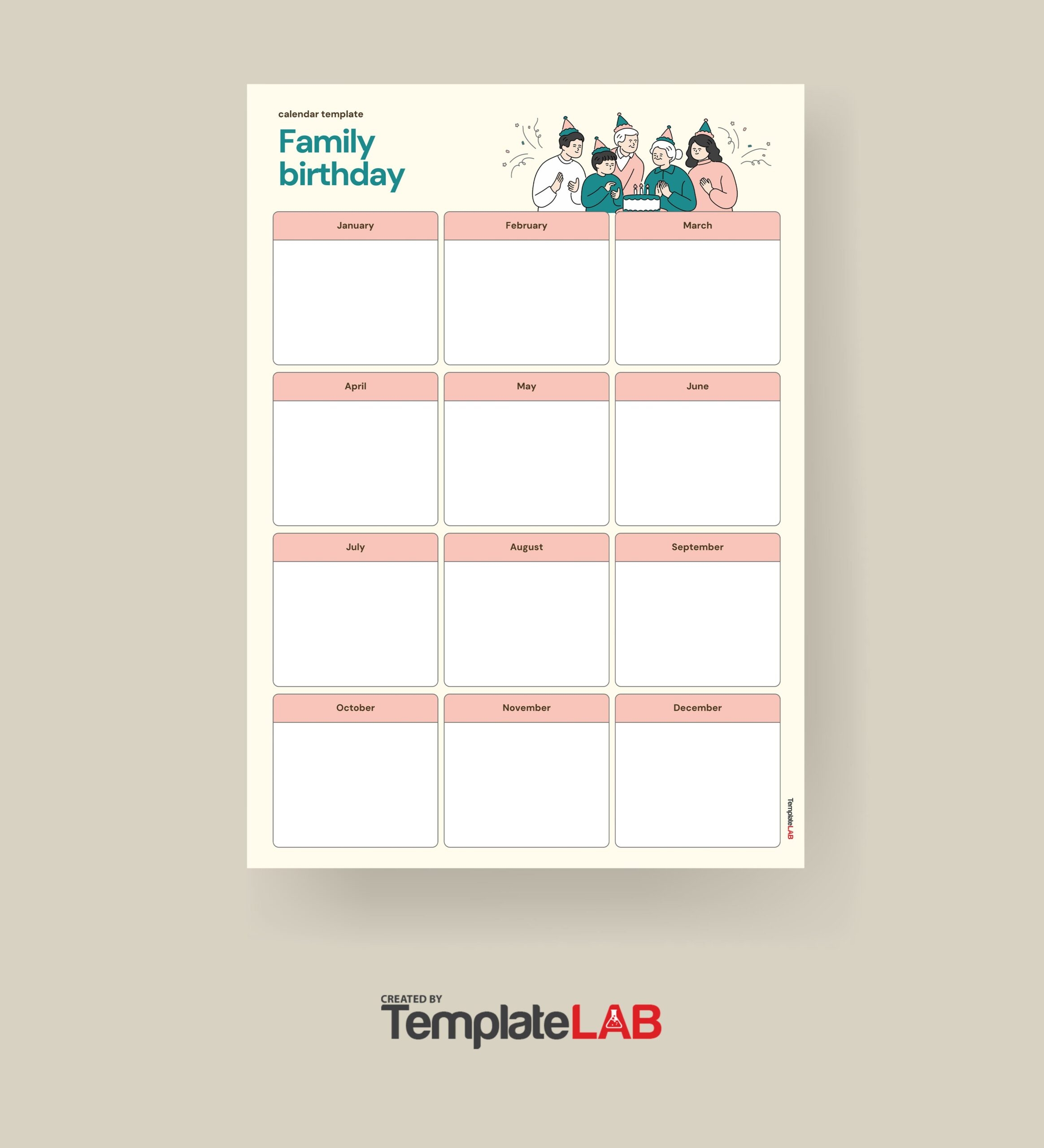 43 Editable Birthday Calendar Templates 100 Free 