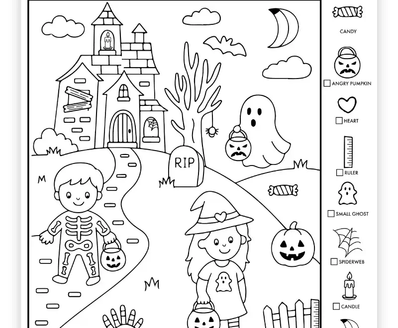 45 Free Printable Halloween Games And Activities Pjs And Paint