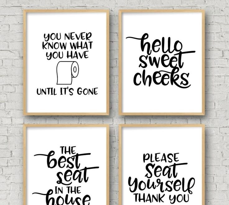 45 Funny Sayings For Bathroom Signs The Crafty Blog Stalker