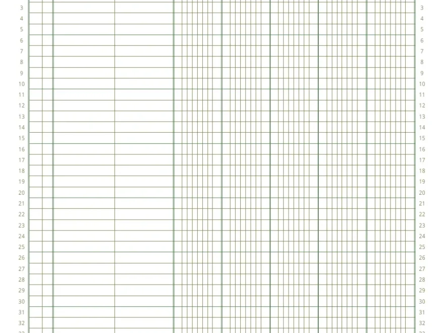 5 column Ledger Paper Template Download Printable PDF Templateroller