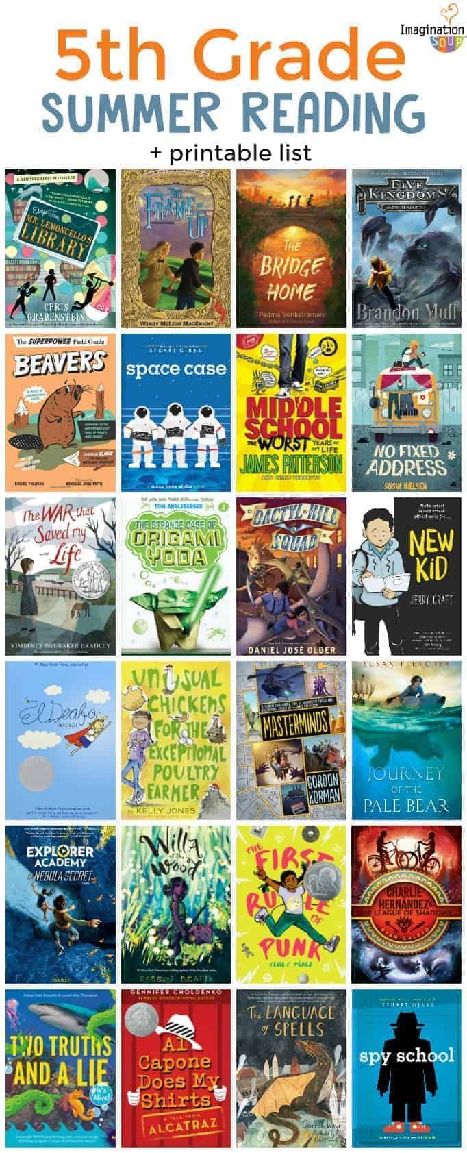 50 Best 5th Grade Books For Summer Reading