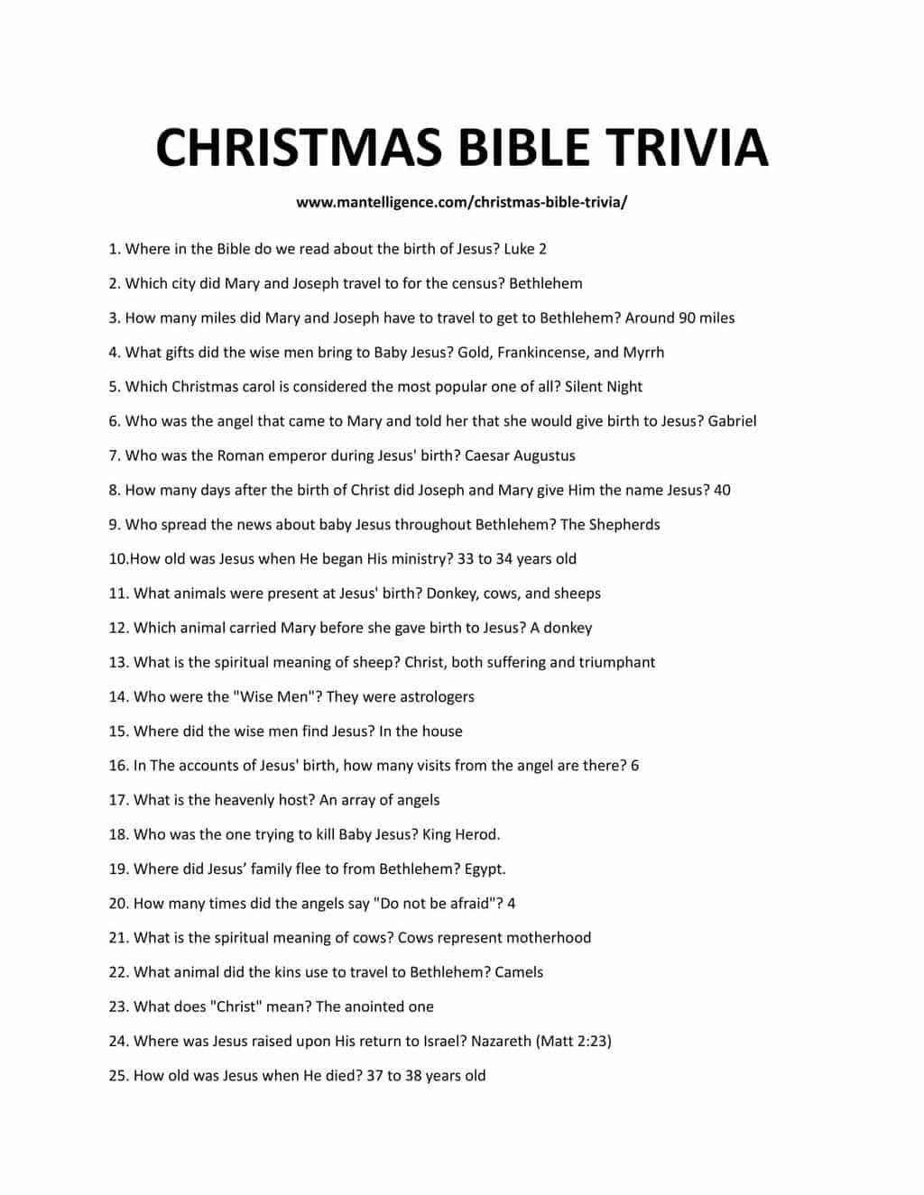 50 Christmas Bible Trivia amp Answers Fun Quiz Mantelligence 50 Christmas Bible Trivia amp Answers Fun Quiz Mantelligence