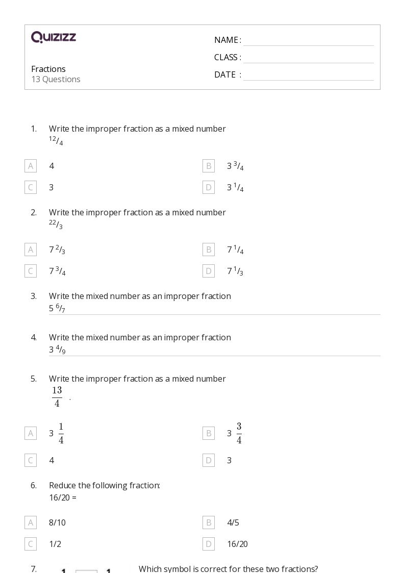 50 fractions worksheets for 5th class on quizizz free amp printable 50 fractions worksheets for 5th class on quizizz free amp printable