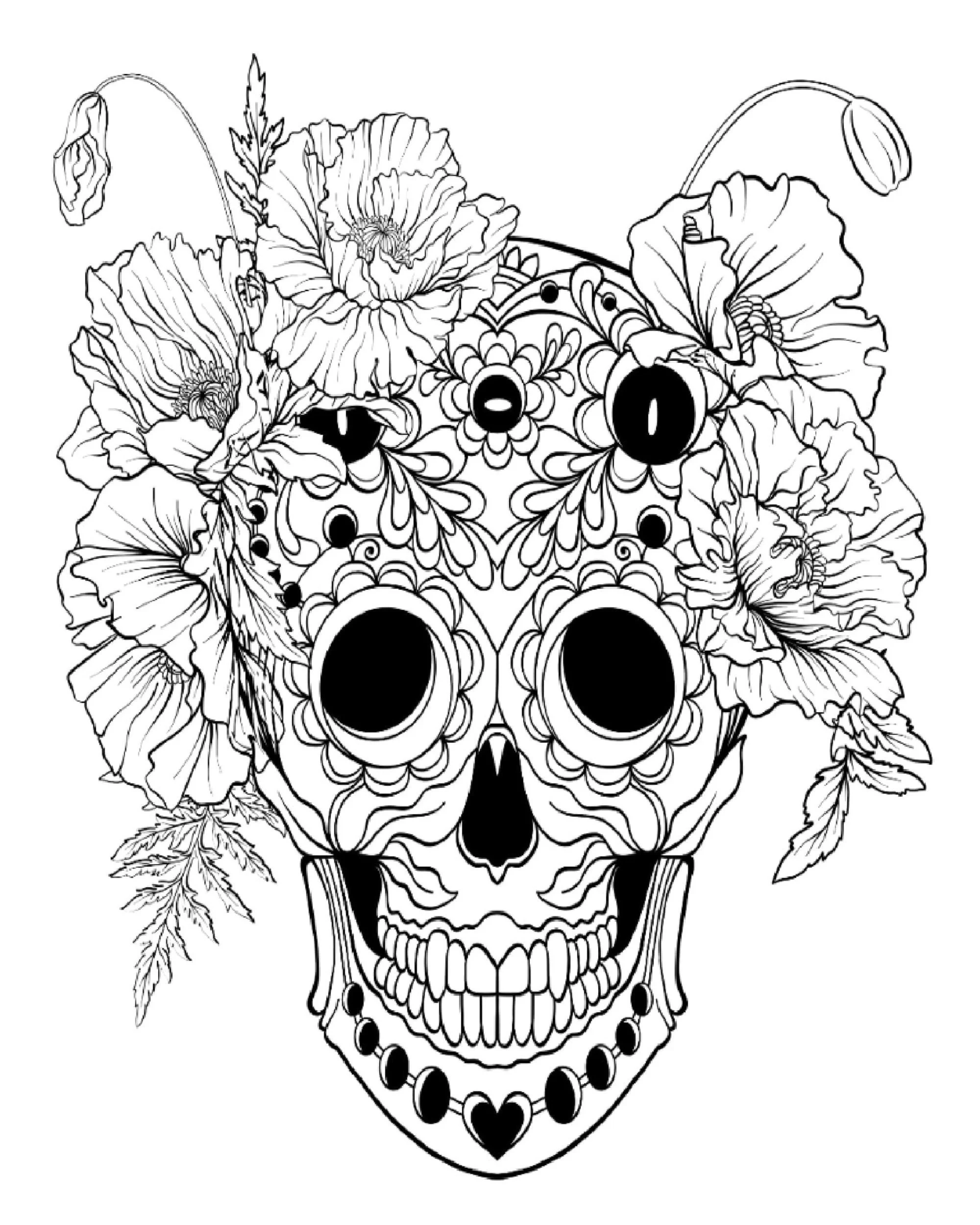 50 Skull Printable Coloring Pages skeleton Coloring Digital 50 Skull Printable Coloring Pages skeleton Coloring Digital